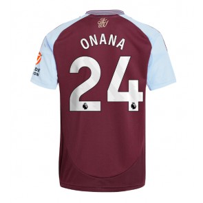 Aston Villa Amadou Onana #24 Hemmatröja 2024-25 Kortärmad